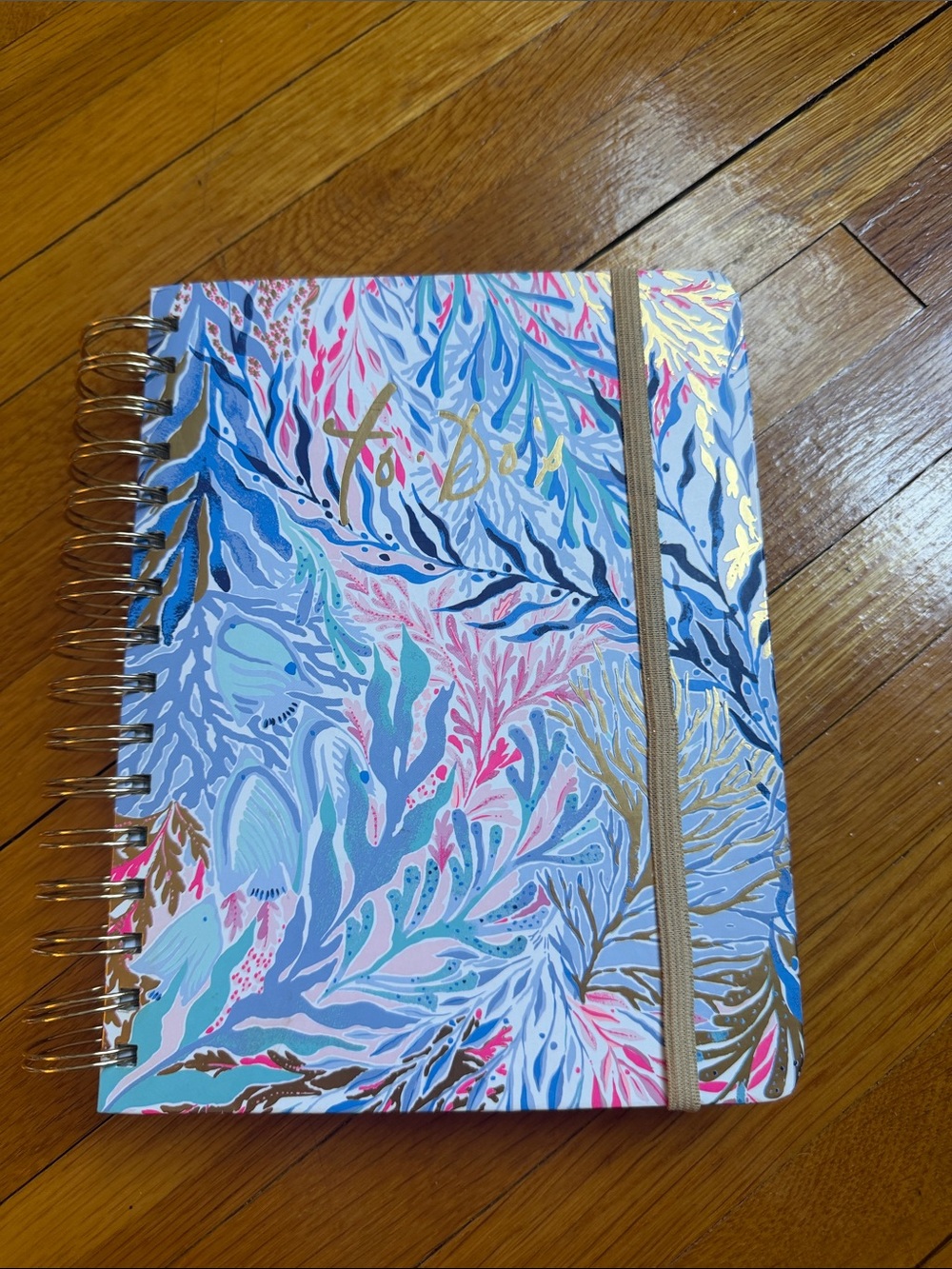 Lilly Pulitzer Spiral To-Do Planner - Multicolor Coral Print